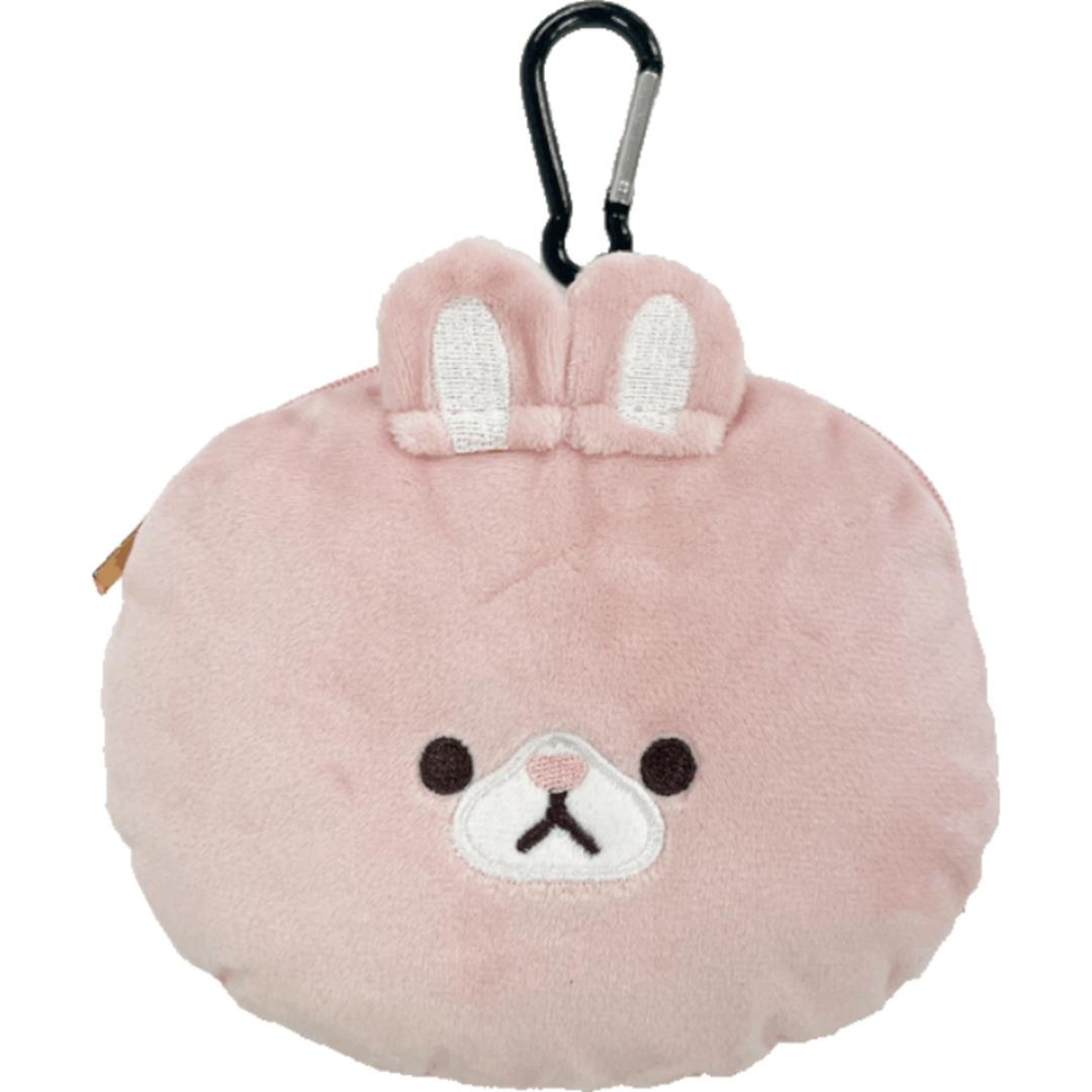 パスケース リール付き ぬいぐるみ 通販 定期入れ もちもちリール付きパスケース icカードケース ミニ ポーチ パスケース付き カードケース 小銭入れ バッグチャーム おしゃれ かわいい 可愛い キャラクター レディース 通学 通勤 キッズ 女の子 雑貨 ウサギ ・