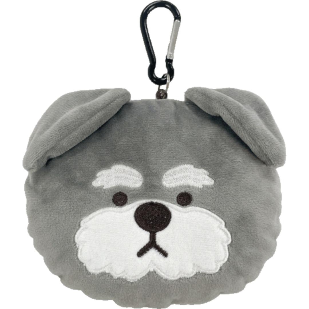 パスケース リール付き ぬいぐるみ 通販 定期入れ もちもちリール付きパスケース icカードケース ミニ ポーチ パスケース付き カードケース 小銭入れ バッグチャーム おしゃれ かわいい 可愛い キャラクター レディース 通学 通勤 キッズ 女の子 雑貨 シュナウザー ・