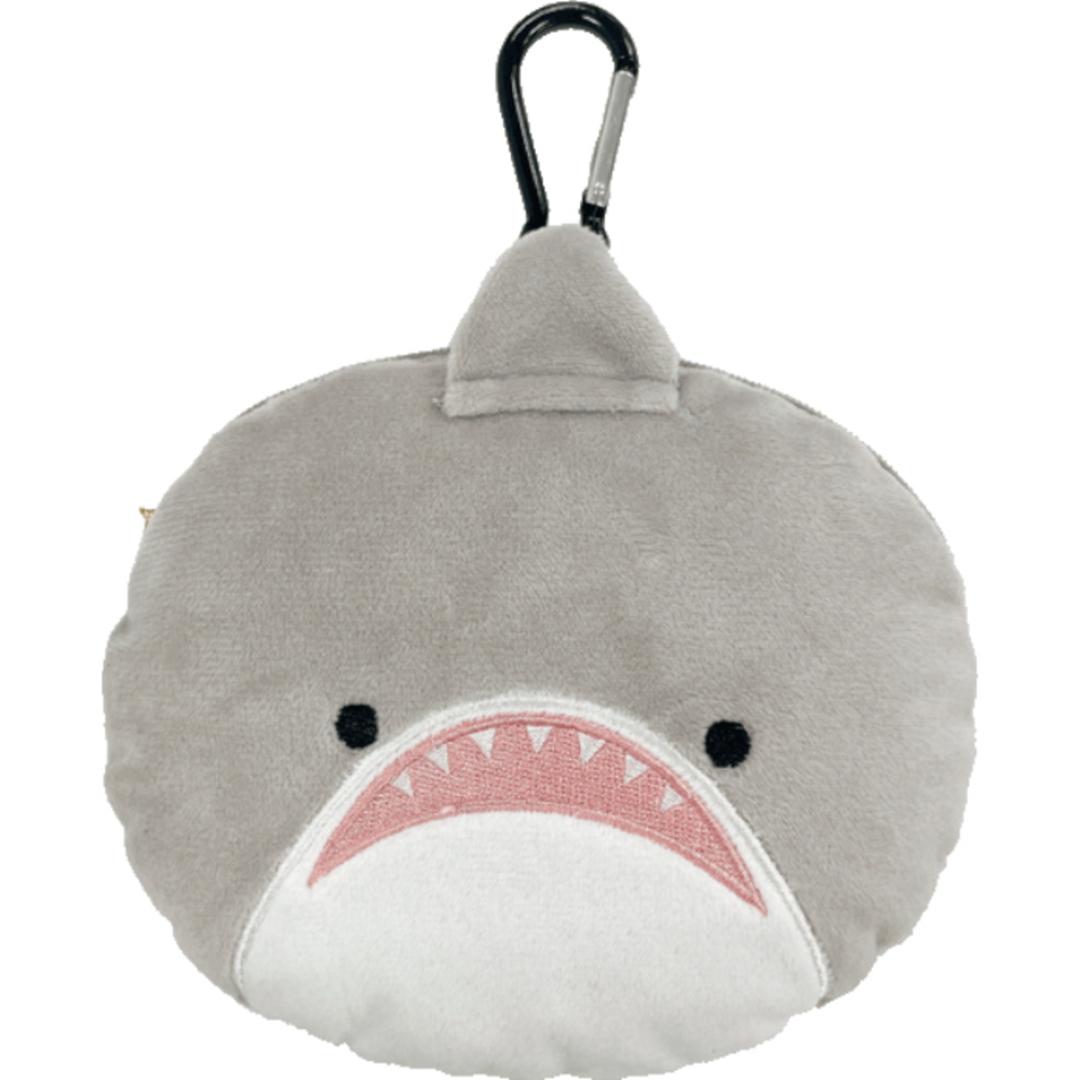 パスケース リール付き ぬいぐるみ 通販 定期入れ もちもちリール付きパスケース icカードケース ミニ ポーチ パスケース付き カードケース 小銭入れ バッグチャーム おしゃれ かわいい 可愛い キャラクター レディース 通学 通勤 キッズ 女の子 雑貨 サメ ・