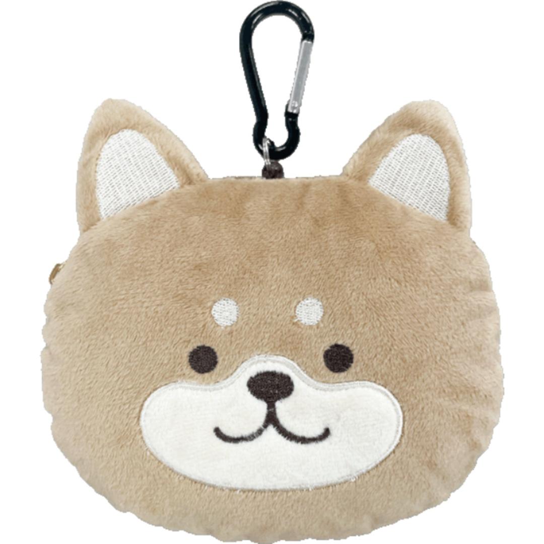 パスケース リール付き ぬいぐるみ 通販 定期入れ もちもちリール付きパスケース icカードケース ミニ ポーチ パスケース付き カードケース 小銭入れ バッグチャーム おしゃれ かわいい 可愛い キャラクター レディース 通学 通勤 キッズ 女の子 雑貨 柴犬 ・
