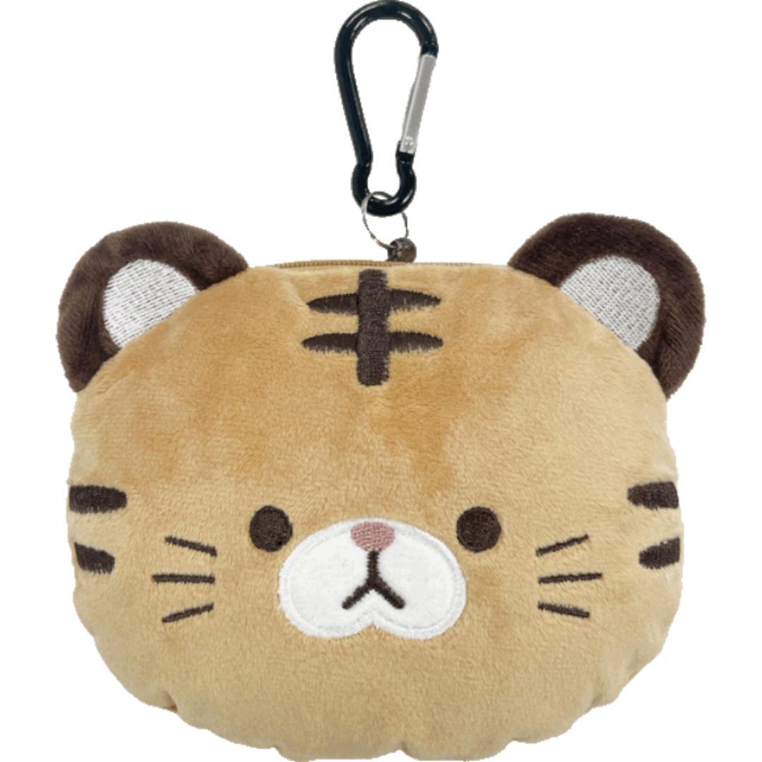 パスケース リール付き ぬいぐるみ 通販 定期入れ もちもちリール付きパスケース icカードケース ミニ ポーチ パスケース付き カードケース 小銭入れ バッグチャーム おしゃれ かわいい 可愛い キャラクター レディース 通学 通勤 キッズ 女の子 雑貨 トラ ・
