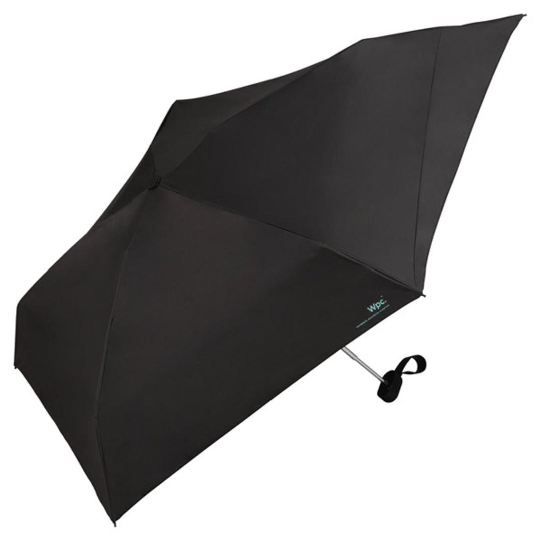 wpc 日傘 折りたたみ 完全遮光 晴雨兼用 801-12436-102 通販 ワールドパーティー 折りたたみ日傘 晴雨兼用傘 折りたたみ傘 後ろが伸びる レディース 遮熱 50cm 50センチ おしゃれ 無地 UVカット100% 大人 手開き 通勤 通学 女性 ブラックxブラック ・
