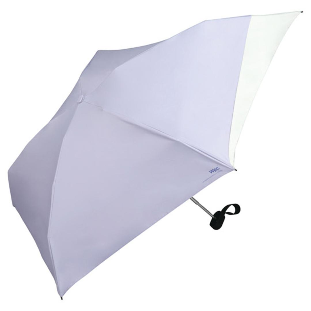 wpc 日傘 折りたたみ 完全遮光 晴雨兼用 801-12436-102 通販 ワールドパーティー 折りたたみ日傘 晴雨兼用傘 折りたたみ傘 後ろが伸びる レディース 遮熱 50cm 50センチ おしゃれ 無地 UVカット100% 大人 手開き 通勤 通学 女性 ラベンダーxオフ ・