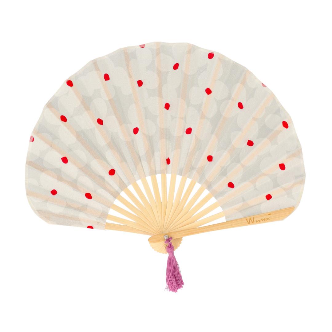 wpc 扇子 W084-204 通販 ワールドパーティー せんす センス レディース 女性 かわいい ブランド おしゃれ テキスタイル デザイン オシャレ 可愛い ケース付き お祝い 贈り物 箱入り ギフト 母の日 和装小物 レディースファッション クッカオフ ・