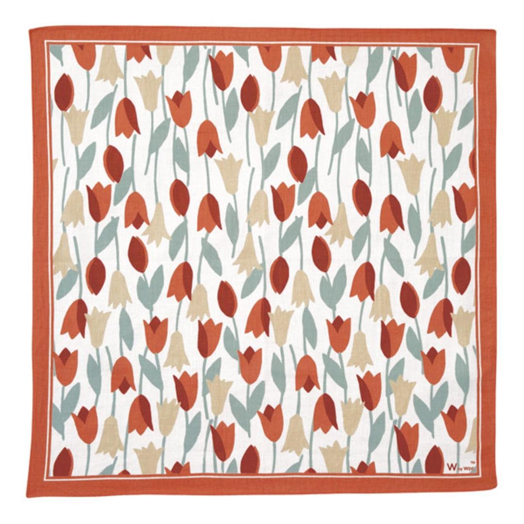 Wpc ハンカチ 大判 通販 大判ハンカチ レディース ハンカチーフ 大判ハンカチーフ ギフト 贈り物 贈物 カジュアル かわいい 可愛い おしゃれ オシャレ ダブリュピーシー 大きい 大きめ レディースハンカチ プチギフト テキスタイル ブルーミングチューリップレッド ・