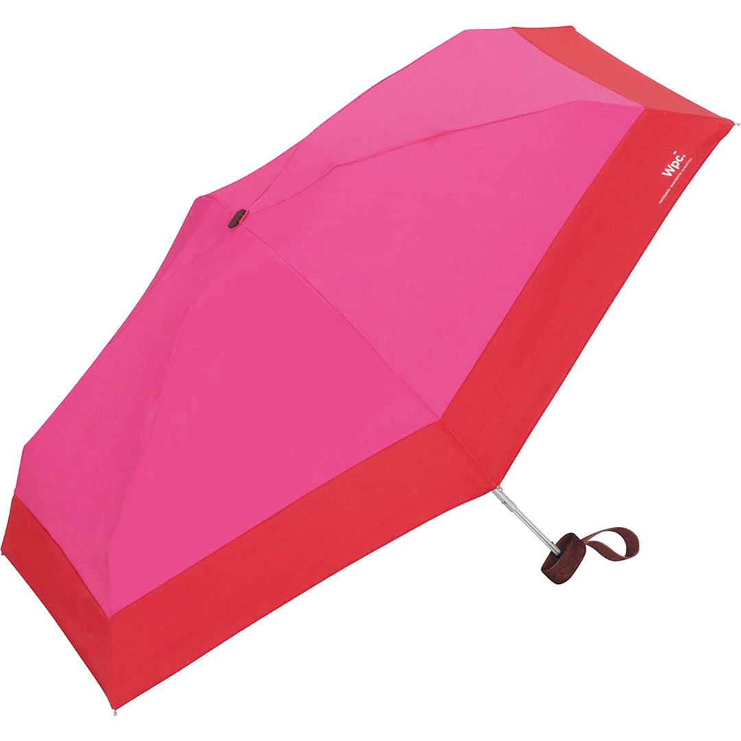 wpc 日傘 折りたたみ 軽量 コンパクト 通販 晴雨兼用 遮光 遮熱 折りたたみ傘 レディース メンズ ブランド WPC Wpc. おしゃれ かわいい 折り畳み傘 撥水 47cm 晴雨兼用折りたたみ傘 UVカット 紫外線対策 UV対策 晴 マゼンタ ・