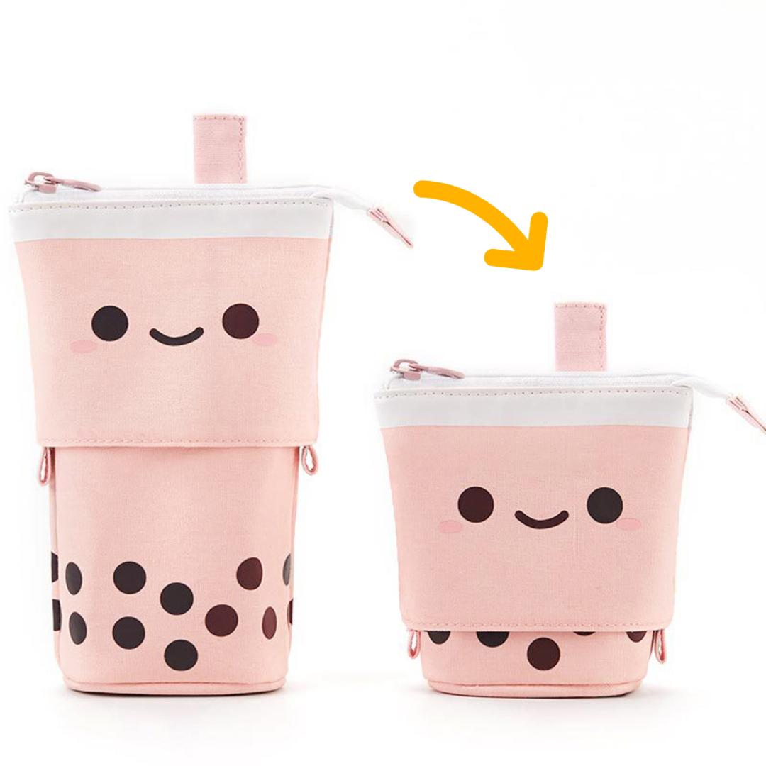 ペンケース かわいい 通販 タピオカ 筆箱 ふで箱 ふでばこ 文房具 文具 ポーチ 筆入れ 女の子 男の子 小学生 中学生 高校生 大学生 学生 便利 ピーチ ・