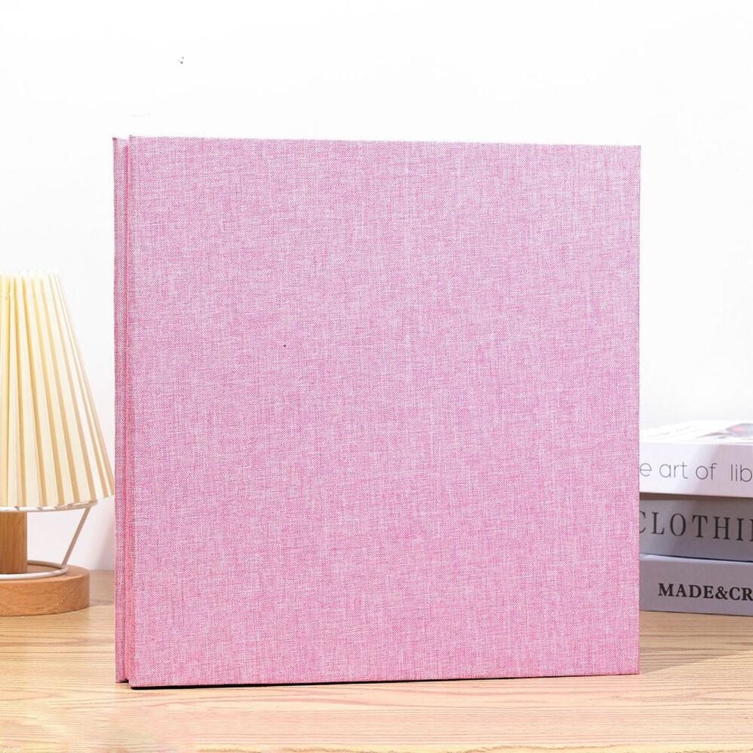 フォトアルバム 粘着 通販 アルバム 写真 L判 フリー台紙 大容量 貼る 手作り 整理 収納 日用品雑貨 文房具 おしゃれ シンプル 子供 赤ちゃん 結婚式 記念日 ピンク ・