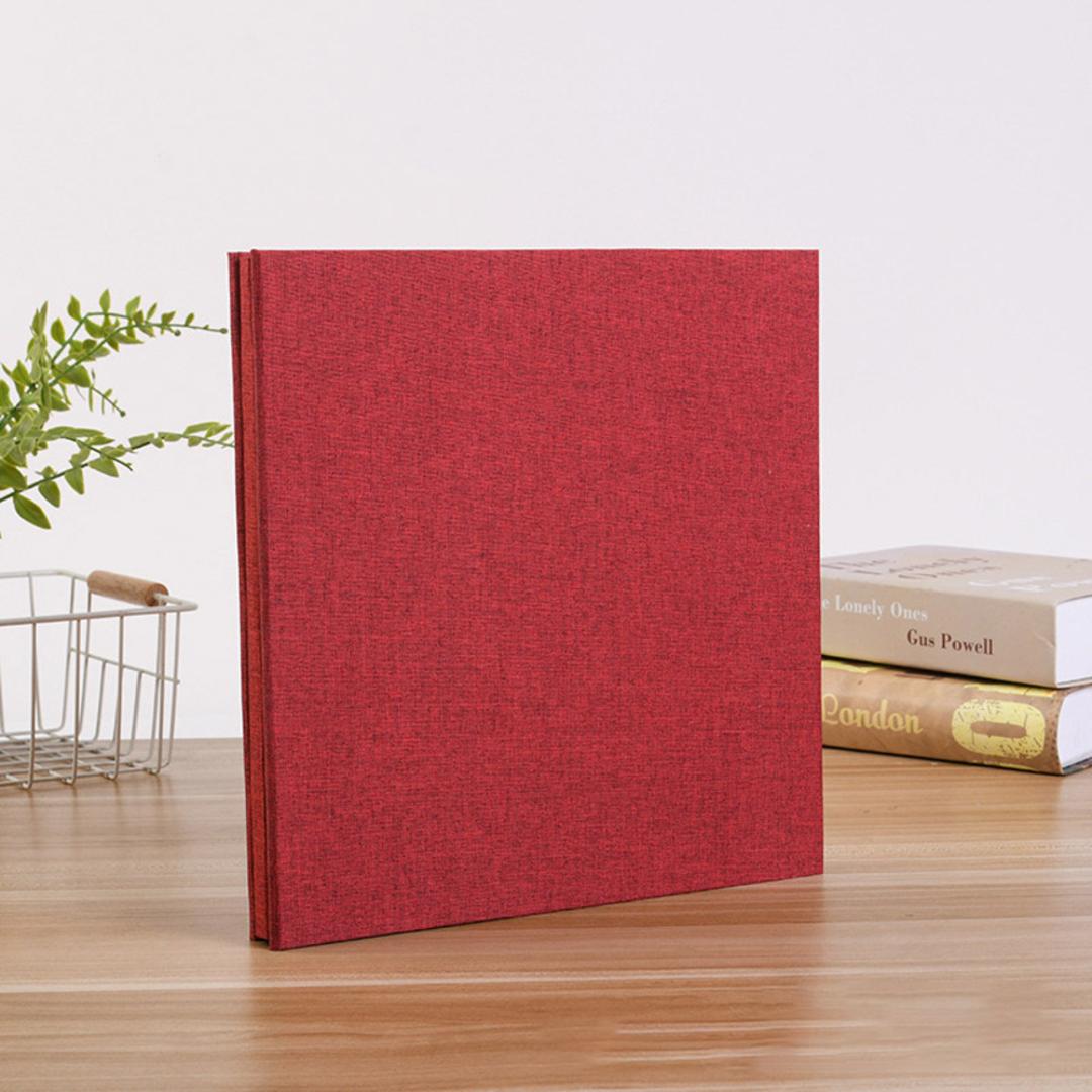 フォトアルバム 粘着 通販 アルバム 写真 L判 フリー台紙 大容量 貼る 手作り 整理 収納 日用品雑貨 文房具 おしゃれ シンプル 子供 赤ちゃん 結婚式 記念日 レッド ・