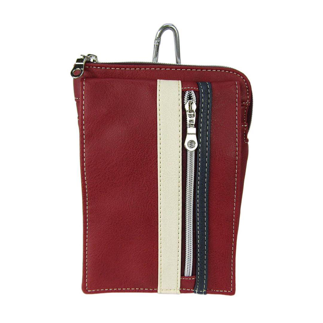 シザーバッグ メンズ 通販 シザーケース 美容師 シザーバック ショルダーバッグ ショルダーバック ウエストバッグ ウエストバック ウエストポーチ 3way 合皮 合成皮革 カラビナ付 ベルトループ 仕事 おしゃれ レディース かっこいい メンズバッグ レッド ・