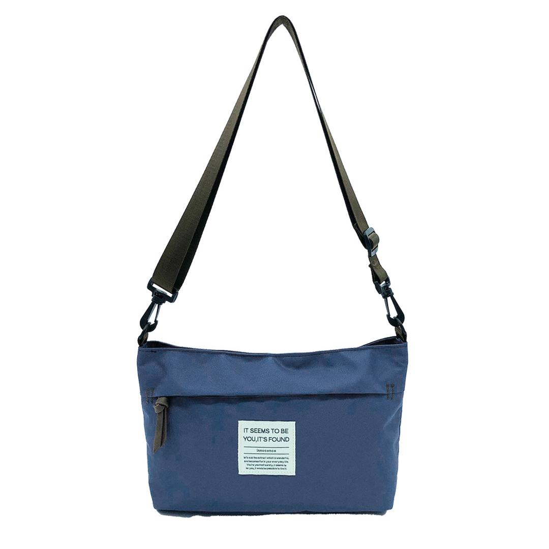 ショルダーバッグ レディース 通販 斜め掛けバッグ 肩掛け 横長 バッグ かばん カバン 多機能 お出掛け シンプル ナチュラル カジュアル おしゃれ オシャレ 通勤 旅行 アウトドア 大人 かわいい innocence イノセンス ギフト 贈り物 ブルー ・