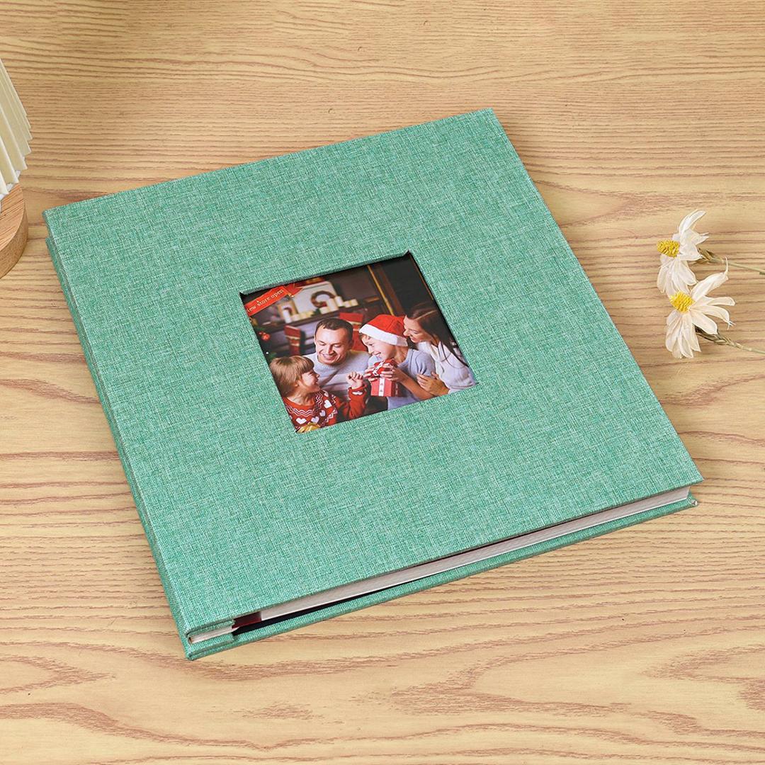 アルバム 貼るタイプ 大容量 通販 フォトアルバム 写真 フォト L判 手作り 写真整理 収納 整理 DIY カバー キャンバス 子ども 赤ちゃん かわいい 記念日 誕生日 ライトブルー ・