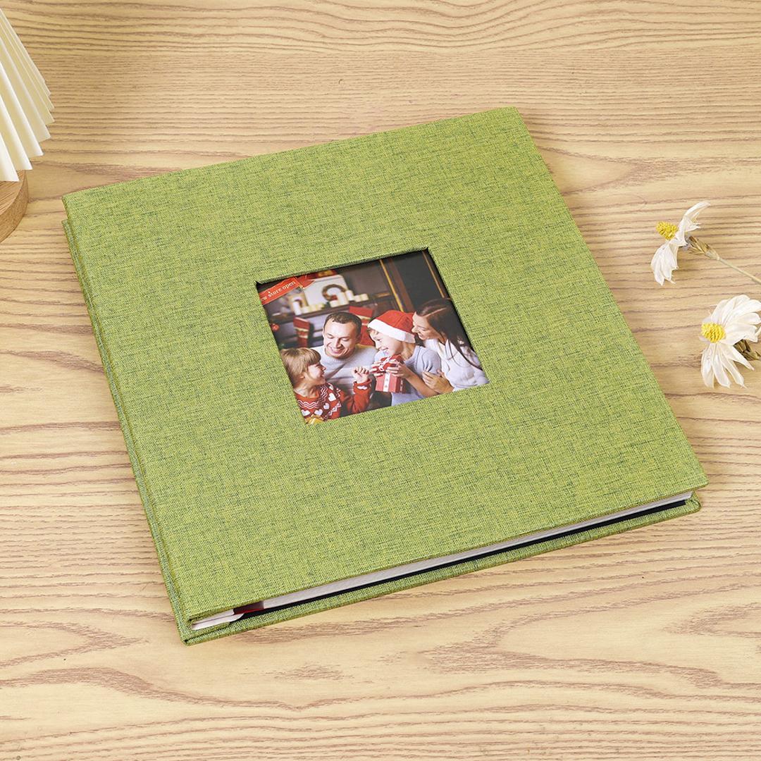 アルバム 貼るタイプ 大容量 通販 フォトアルバム 写真 フォト L判 手作り 写真整理 収納 整理 DIY カバー キャンバス 子ども 赤ちゃん かわいい 記念日 誕生日 マッチャグリーン ・