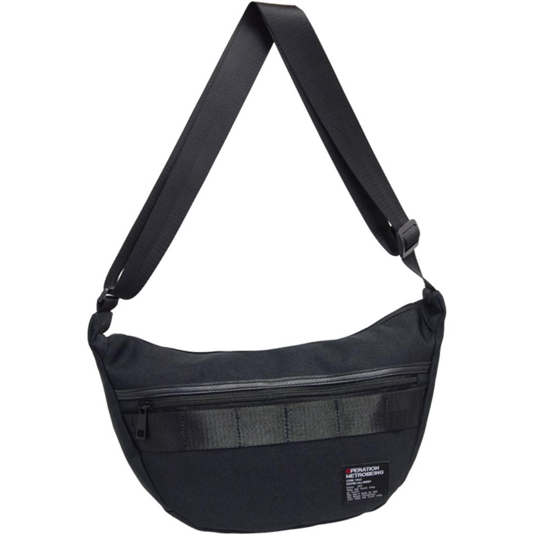 ショルダーバッグ 目弓型 通販 ショルダーバック ショルダー 斜めかけ カジュアルバッグ カジュアルバック ななめ掛け シンプル 無地 chou-porte BOLD LINE メンズ レディース ユニセックス 男女兼用 おしゃれ オシャレ ブラック ・