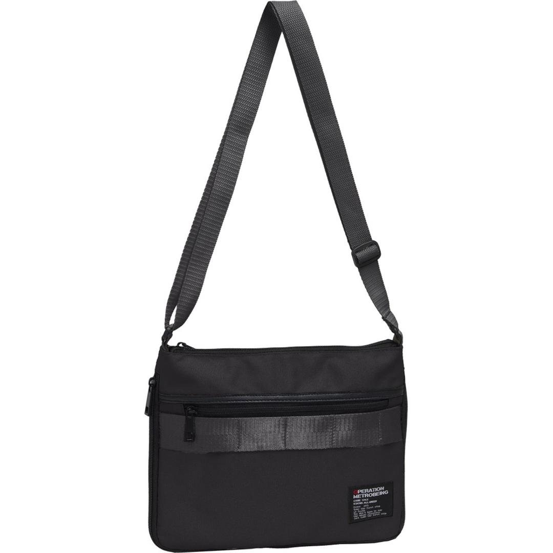 サコッシュ メッセンジャーバッグ 通販 ショルダーバッグ ショルダーバック ショルダー メッセンジャーバック 斜めかけ ななめ掛け 収納力 マチが広がる シンプル 無地 chou-porte BOLD LINE メンズ レディース ユニセックス 男女兼用 ブラック ・