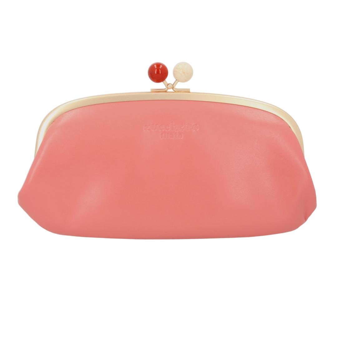 ズッケロフィラート 財布 通販 ブランド レディース 本革 革 zucchero filato 58057 がま口長財布 レザー カウレザー おしゃれ かわいい サライ 日本製 母の日 プレゼント ギフト ピンク ・