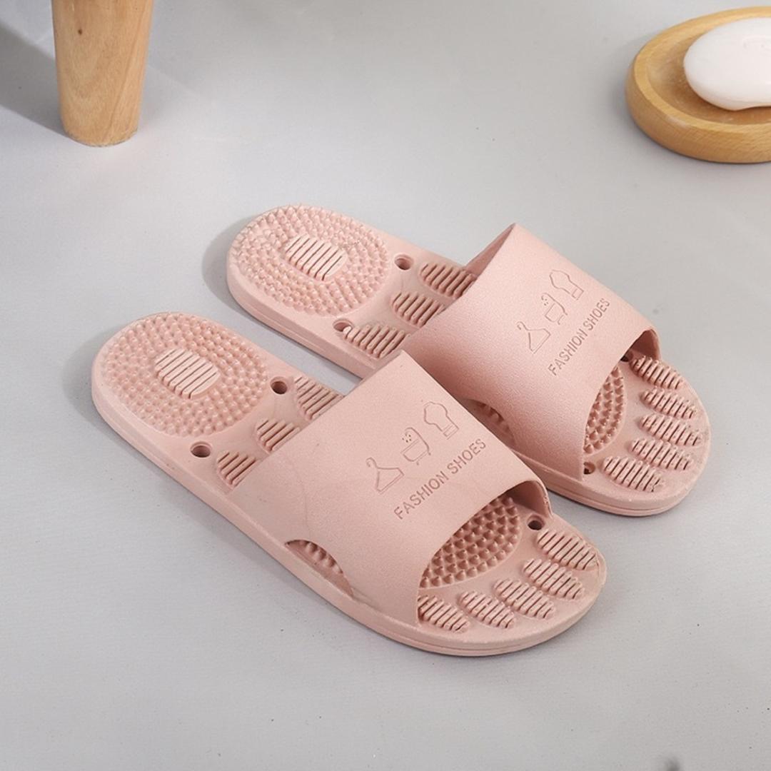 健康サンダル スリッパ 通販 健康スリッパ 室内 バスサンダル バススリッパ 室内履き 部屋履き 外履き つっかけ メンズ レディース シンプル 滑り止め 足ツボグッズ マッサージ リラクゼーション 健康グッズ 生活雑貨 日用品雑貨 ピンク 36/37(23.5cm)