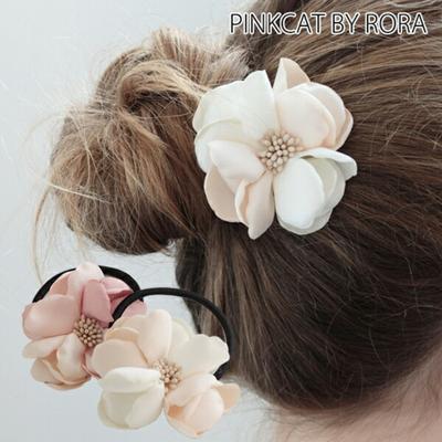 Rora ヘアゴム キッズ おしゃれ 通販 お花 フラワー 10003668 メルシアポニーテール 小さめ 女の子 大人っぽい 卒園式 入学式 卒業式 結婚式 発表会 可愛い オシャレ かわいい ヘアアレンジ ヘアーアクセサリー ヘアアクセサリー キッズファッション