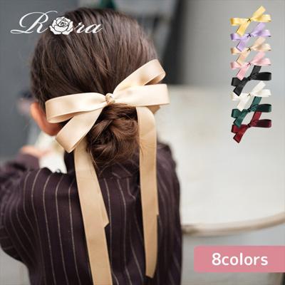 Rora ヘアゴム キッズ 通販 レア ロングリボン 髪ゴム 髪飾り 髪どめ 髪留め ヘアアクセサリー 子供 子ども こども 女の子 大人 女子 発表会 結婚式 入学式 卒業式 フォーマル かわいい おしゃれ オシャレ 可愛い 小学生 子ども用アクセサリー キッズファッション