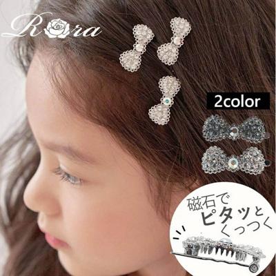 Rora ヘアクリップ キッズ 通販 ローラ テラン ヘアピン 髪飾り 髪留め リボン キラキラ ピアノ発表会 結婚式 卒園式 入学式 女の子 女子 かわいい おしゃれ 子供 子ども こども ヘアーアクセサリー ヘアアクセサリー キッズファッション