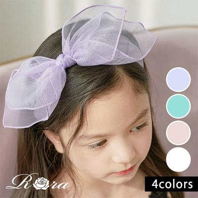 カチューシャ キッズ リボン 大きめ 通販 リボンカチューシャ 髪飾り 女の子 子供 子ども こども ピアノ発表会 かわいい プリンセス カジュアル ダンス 夏 シンプル パステル ヘアアレンジ ヘアーアクセサリー ヘアアクセサリー キッズファッション