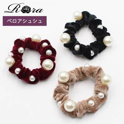 ヘアゴム 子供 パール ベロア 通販 シュシュ 髪飾り 子ども こども キッズ 女の子 卒園式 入園式 入学式 卒業式 フォーマル 結婚式 ピアノ発表会 かわいい おしゃれ シンプル 可愛い ヘアアレンジ ヘアーアクセサリー ヘアアクセサリー キッズファッション
