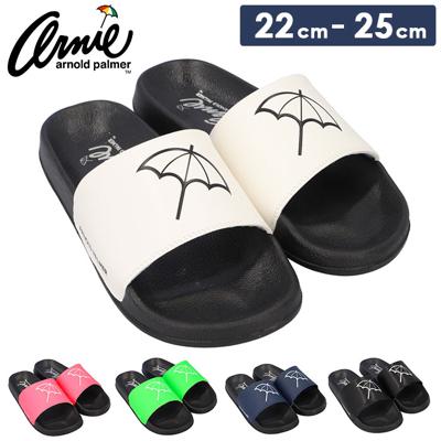 アーノルドパーマー サンダル Arnold Palmer AN5005 通販 シャワーサンダル ビーチサンダル ビーサン シャワー つっかけ レディース ブランド ロゴ おしゃれ シンプル プール 海 海水浴 ブラック ソール 底 大人 か