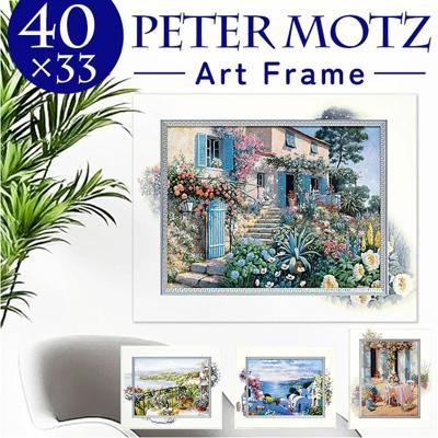 アートフレーム 通販 日本 壁飾り 絵画 風景画 壁掛けアート W40xH33cm アートポスター おしゃれ かわいい 額入り 飾る 玄関 リビング 寝室 壁掛け アート ポスター インテリア モダン 新生活 結婚祝い 開店祝い ギフト 新築祝い