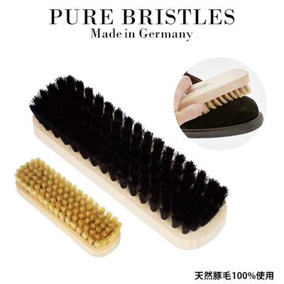 靴ブラシ 16cm 通販 ブリストルブラシ 豚毛ブラシ ドイツブラシ 靴用ブラシ 靴磨き 靴みがき くつ磨き シューケア ブラッシング 天然豚毛100% 中型ブラシ 皮革製品 靴 シューズ 鞄 バッグ 汚れ落とし お手入れ