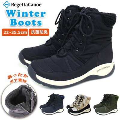 リゲッタ ブーツ 通販 Regetta Canoe リゲッタカヌー レディース ショートブーツ ショート ローヒール シューズ ダウンブーツ かわいい 防寒 歩きやすい スノーブーツ もこもこ 大人 冬
