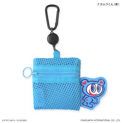 ナルミヤキャラクターズ グッズ 通販 ナルミヤ メッシュポーチ リール付き ポーチ 小さめ ミニポーチ メッシュ 小物入れ のびるリール 化粧ポーチ カラビナ付き ブランド NARUMIYA 女の子 小学生 女子 中学生 かわいい 可愛い おしゃれ