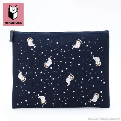NEKONOBA グッズ 通販 ネコノバ ポーチ 小さめ フラットポーチ 化粧ポーチ 小物入れ コスメポーチ 薄型 薄い ファスナー 猫 ねこ ネコ 猫グッズ 肉球 ぷくぷく かわいい おしゃれ 可愛い オシャレ レディースバッグ