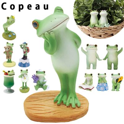 カエル 置物 通販 蛙 かえる 置き物 おきもの 玄関 トイレ ガーデニング おしゃれ かわいい インテリア オーナメント カエルグッズ フィギュア マスコット 飾り オブジェ 癒し Copeau コポー ギフト 贈り物