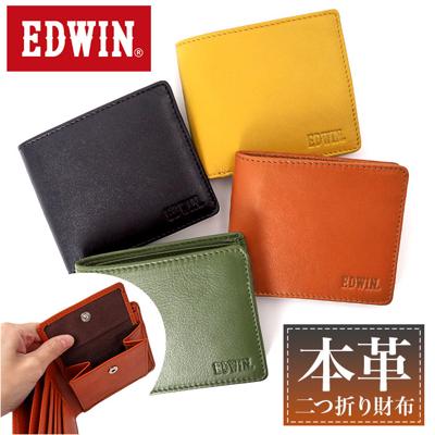 EDWIN エドウィン 二つ折り財布 通販 二つ折り 財布 お財布 2つ折り財布 おさいふ ウォレット さいふ サイフ お札入れ 札入れ カード入れ コンパクト カジュアル シンプル 大人 メンズ レディース 男女兼用 ユニセックス おしゃれ