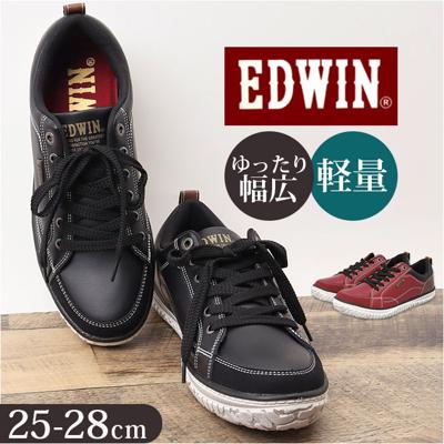 EDWIN スニーカー EDW7769 エドウィン 通販 メンズ ローカットスニーカー 軽量 幅広 ウォーキングシューズ 歩きやすい シューズ 紐靴 靴 くつ クツ カジュアルシューズ おしゃれ かわいい シンプル 男性 紳士靴 無地 スポーツ 運動