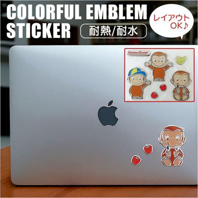 エンブレム ステッカー キャラ 通販 エンブレムステッカー 車 ボディ デコシール シール キャラクター かわいい おしゃれ シルバー メタリック パソコン スマホ デコレーション ドレスアップ用品 カーアクセサリー カーグッズ カー用品 自動車 車用品