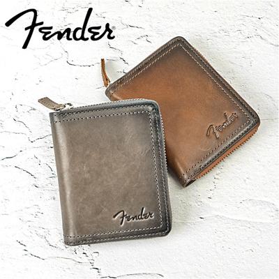 Fender フェンダー 財布 二つ折り 503 通販 二つ折り財布 2つ折り財布 折り財布 折財布 メンズ財布 お財布 さいふ コインケース ファスナー サイフ 小銭入れ 札入れ カード レザー 革 メンズ レディース コンパクト ユニセックス シンプル