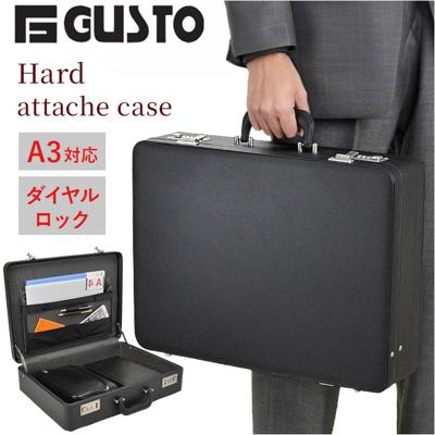 ビジネスバッグ メンズ 自立 通販 アタッシュケース ブリーフケース 書類かばん 通勤バッグ 通勤カバン 仕事 バッグ 営業 カバン 図面ケース G-GUSTO Gガスト 21211 大容量 A4 A3 図面 資料 ダイヤルロック メンズバッグ