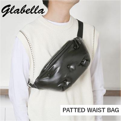 glabella グラベラ ウエストポーチ メンズ 通販 ウエストバッグ ウエストバック ボディバッグ ボディバック パデッドバッグ ショルダーバッグ ミニバッグ 斜めがけ 斜め掛け 軽い 軽量 ブランド フェイクレザー かっこいい 大人 無地 カジュアル