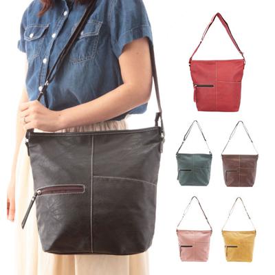 ショルダーバッグ ハーベストムーン harvestmoon レディース 斜めがけ 縦型 通勤バッグ 定番 シンプル 通学 通勤 斜めがけバッグ 合皮 バッグ ショルダー 大容量 軽い a4 メンズ 男女兼用バッグ on-g24263c bg-4766