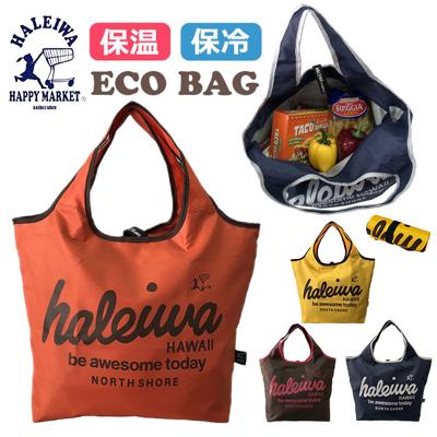 ハレイワハッピーマーケット エコバッグ 通販 HALEIWA HAPPY MARKET 保冷バッグ エコバック 保冷バック お買い物バッグ ショッピングバッグ サブバッグ ファスナー 折りたたみ コンパクト おしゃれ かわいい オシャレ 4302 男女兼用バッグ