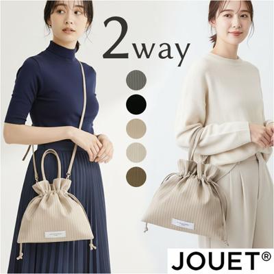 jouet ジョエット ショルダーバッグ J7393 通販 合皮巾着ショルダー 巾着バッグ ショルダー 2way 手提げ レディース シンプル おしゃれ かわいい 巾着バック 小さめ 斜めがけ 肩掛け 大人 女性 ミニバッグ バッグ キンチャク