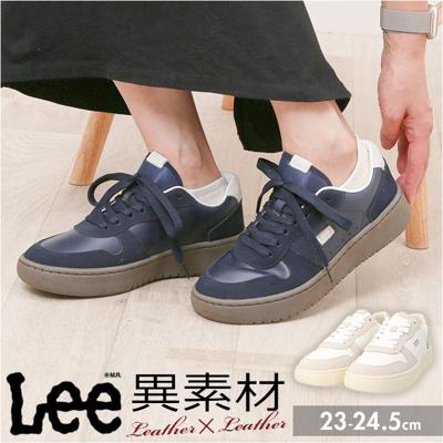 Lee 靴 リー Lee-8013 通販 スニーカー レザースニーカー ローカットスニーカー カジュアルシューズ 運動靴 レディース 女子 ローカット シューズ 革 レザー 本革 厚底 カジュアル 通学 通勤 おしゃれ かわいい シンプル レディース靴