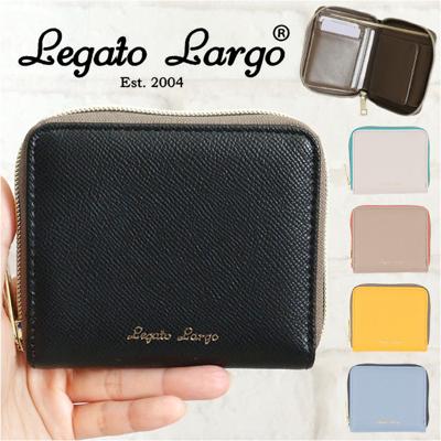 レガートラルゴ 財布 二つ折り 通販 Legato Largo LJ-F3291 二つ折り財布 ツートーンウォレット レディース ラウンドファスナー ボックス型小銭入れ box型小銭入れ おしゃれ シンプル 大人かわいい 上品 きれいめ 配色 折りたたみ財布