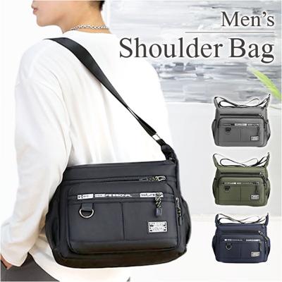 ショルダーバッグ 斜めがけ メンズ 大きめ 通販 ショルダーバック ショルダー バッグ 斜めがけ バック 斜め掛けバッグ 斜めがけバッグ 軽量 軽い 横型 かっこいい シンプル カジュアル 無地 通勤 通学 サブバッグ 旅行 自転車 アウトドア メンズバッグ