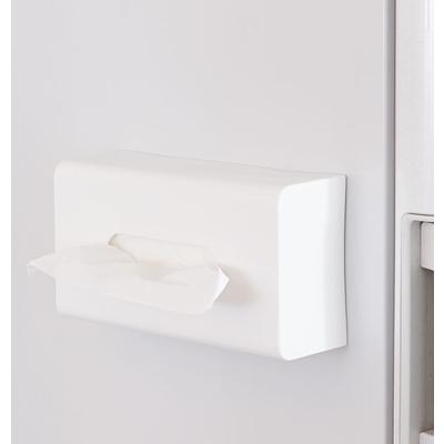 ティッシュ マグネット Mag-On ティッシュケース ティッシュカバー ティッシュボックス ティッシュホルダー 通販 壁掛け おしゃれ ケース 掛け 収納 壁 冷蔵庫 キッチン 日本製 ホルダー ボックス ホワイト 白 収納 マグネットボックス インテリア小物 235233