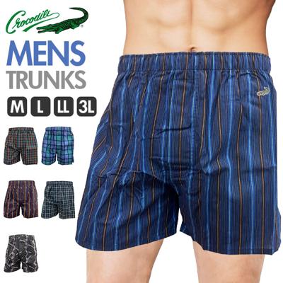 クロコダイル メンズ トランクス CROCODILE 通販 パンツ 綿100％ 前開き 前あき ブランド 男性用 紳士 大きいサイズ 下着 インナー 肌着 紳士下着 おしゃれ ゆったり アンダーウェア インナーウエア メンズインナー メンズ下着