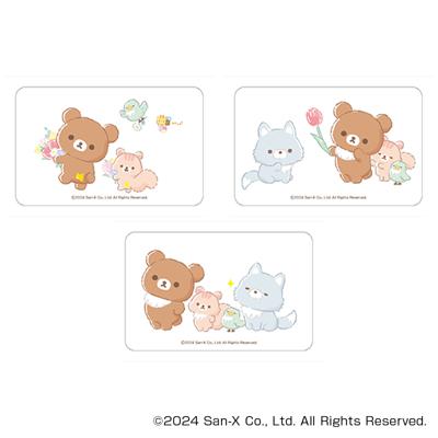 リラックマ グッズ 通販 Rilakkuma クリアカード まじかる百貨店クリアカード 4947864051846 リラックマ02 透明 スマホ裏 スマートフォン かわいい 可愛い カワイイ サンエックス キャラクターグッズ レンチキュラー コレクション