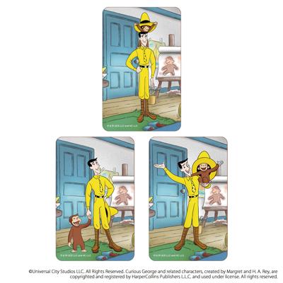 おさるのジョージ グッズ 通販 Curious George ステッカー まじかる百貨店ステッカー 4947864052751 おさるのジョージ03 シール ステッカーシール スマホ裏 絵本キャラクター かわいい 可愛い カワイイ おしゃれ レンチキュラー 文具