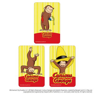 おさるのジョージ グッズ 通販 Curious George ステッカー まじかる百貨店ステッカー 4947864052782 おさるのジョージ06 シール ステッカーシール スマホ裏 絵本キャラクター かわいい 可愛い カワイイ おしゃれ レンチキュラー 文具